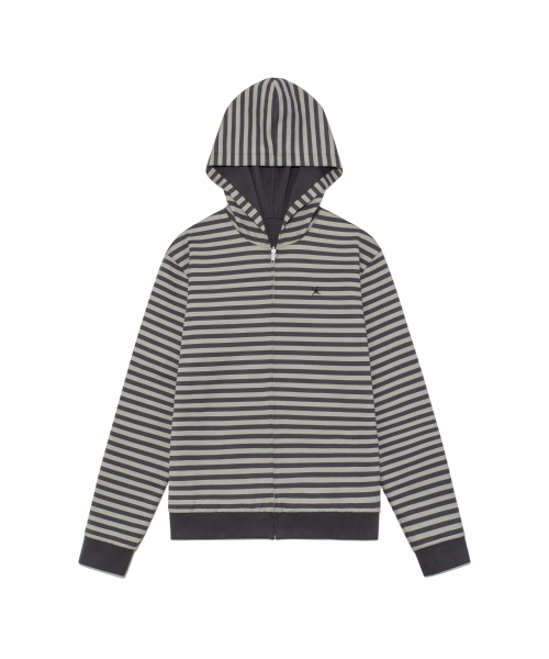 THECOLDESTMOMENT（ザコールデストモーメント）の「TCM reversible stripe hooded zip-up (charcoal)（パーカー・レディース・その他・SMALL/MEDIUM/LARGE）」の12枚目の写真