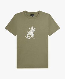 メンズ アイコニック コットン 半袖 Tシャツ "Lezard"