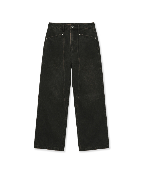 PORTERNA(ポルテナ)の「CINCH BACK CURVED JEANS-DARK BROWN(デニムパンツ・レディース・その他・MEDIUM/SMALL)」の11枚目の写真