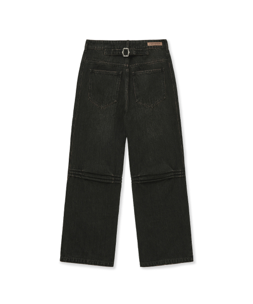 PORTERNA(ポルテナ)の「CINCH BACK CURVED JEANS-DARK BROWN(デニムパンツ・レディース・その他・MEDIUM/SMALL)」の12枚目の写真