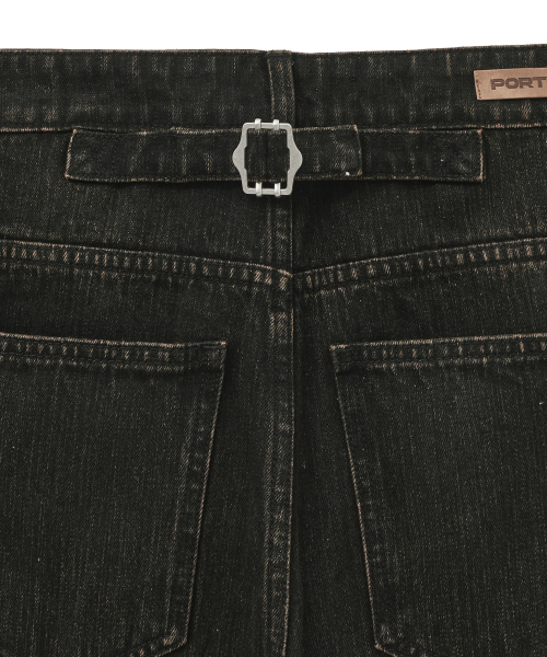 PORTERNA(ポルテナ)の「CINCH BACK CURVED JEANS-DARK BROWN(デニムパンツ・レディース・その他・MEDIUM/SMALL)」の15枚目の写真