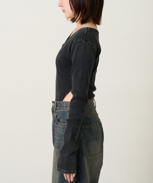 mline（エムライン）の「[mline]カットボディースーツ（Tシャツ/カットソー・レディース・ブラック/グレー・FREE）」の13枚目の写真