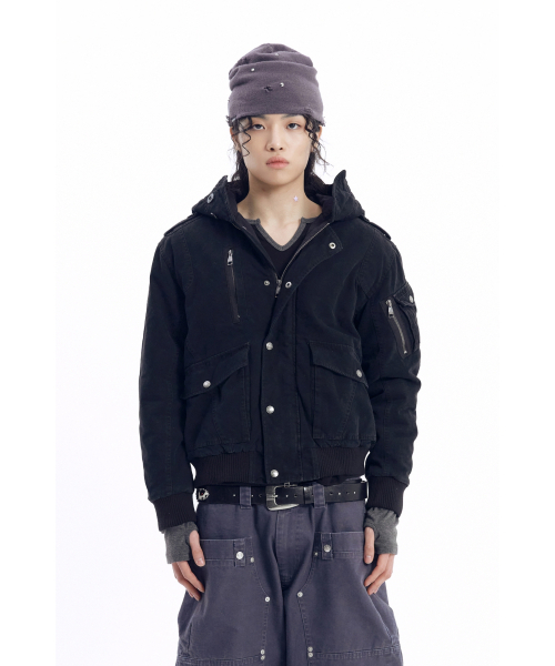 AAKAM(アーカム)の「Nova Combat Jacket (Black)(ミリタリージャケット・レディース・その他・1/2)」の9枚目の写真