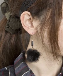 PLAIN CLOTHING | 【PLAIN CLOTHING】ファーピアス(ピアス（両耳用）)