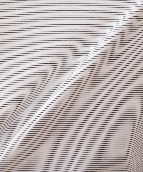 MEN'S MELROSE（メンズメルローズ）の「マイクロボーダーロンT（Tシャツ/カットソー・メンズ・ブラック/ブラウン/ホワイト・4/3）」の10枚目の写真