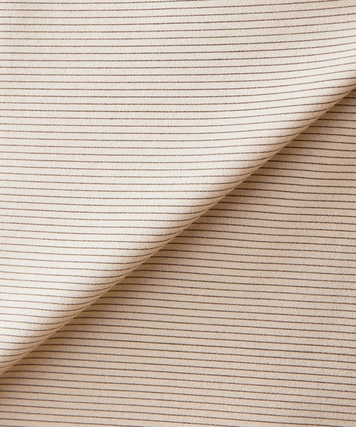 MEN'S MELROSE（メンズメルローズ）の「マイクロボーダーロンT（Tシャツ/カットソー・メンズ・ブラック/ブラウン/ホワイト・4/3）」の11枚目の写真