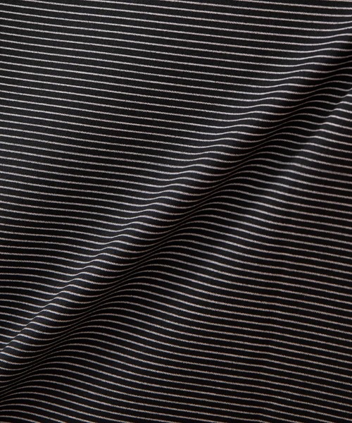 MEN'S MELROSE（メンズメルローズ）の「マイクロボーダーロンT（Tシャツ/カットソー・メンズ・ブラック/ブラウン/ホワイト・4/3）」の12枚目の写真