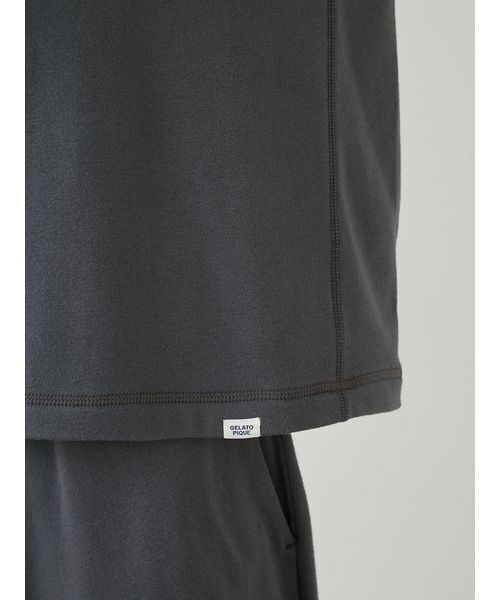 gelato pique（ジェラートピケ）の「【HOMME】裏パイルワンポイントロゴTシャツ（ルームウェア/パジャマ・メンズ・ダークグレー/ピンク/ブルー・L/M）」の14枚目の写真