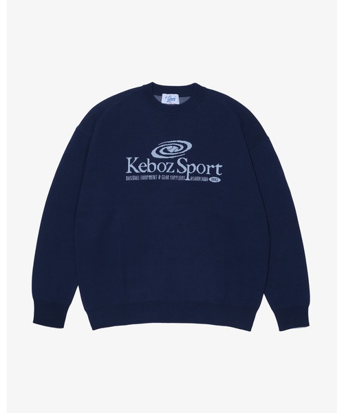 KEBOZ（ケボズ）の「GR2 COTTON KNIT CREWNECK（ニット/セーター・メンズ・ネイビー/ブラック・XL/L）」の2枚目の写真