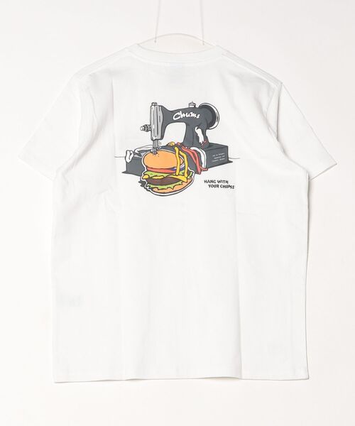 CHUMS(チャムス)の「【CHUMS】Handmade Hamburger T-Shirt(Tシャツ/カットソー・メンズ・グリーン/ホワイト/ブラック・X-LARGE/LARGE/MEDIUM)」の4枚目の写真