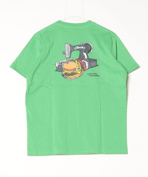 CHUMS(チャムス)の「【CHUMS】Handmade Hamburger T-Shirt(Tシャツ/カットソー・メンズ・グリーン/ホワイト/ブラック・X-LARGE/LARGE/MEDIUM)」の5枚目の写真