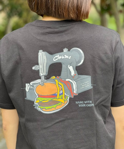 CHUMS(チャムス)の「【CHUMS】Handmade Hamburger T-Shirt(Tシャツ/カットソー・メンズ・グリーン/ホワイト/ブラック・X-LARGE/LARGE/MEDIUM)」の15枚目の写真
