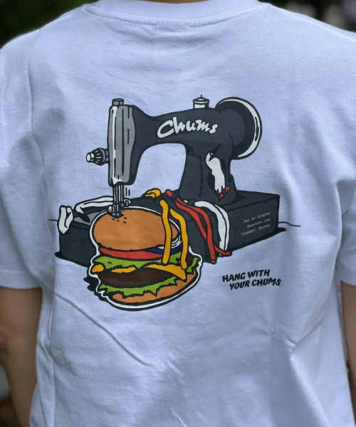 CHUMS(チャムス)の「【CHUMS】Handmade Hamburger T-Shirt(Tシャツ/カットソー・メンズ・グリーン/ホワイト/ブラック・X-LARGE/LARGE/MEDIUM)」の12枚目の写真