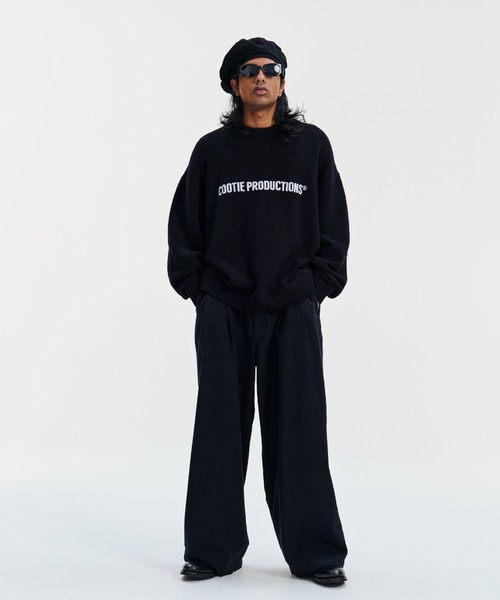 COOTIE PRODUCTIONS（クーティープロダクションズ）の「N/C Boucle Knit Crew（ニット/セーター・メンズ・ブラック・MEDIUM/SMALL/LARGE/X-LARGE）」の3枚目の写真