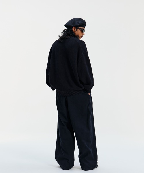 COOTIE PRODUCTIONS（クーティープロダクションズ）の「N/C Boucle Knit Crew（ニット/セーター・メンズ・ブラック・MEDIUM/SMALL/LARGE/X-LARGE）」の4枚目の写真