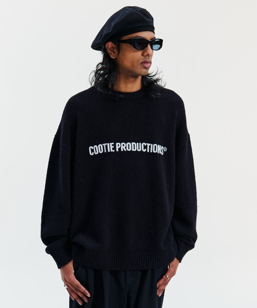 COOTIE PRODUCTIONS（クーティープロダクションズ）の「N/C Boucle Knit Crew（ニット/セーター・メンズ・ブラック・MEDIUM/SMALL/LARGE/X-LARGE）」の2枚目の写真