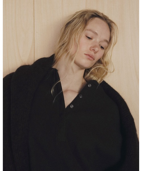 anuke（アンヌーク）の「Waffle Loose Henleytops（Tシャツ/カットソー・レディース・オートミール/ブラウン・FREE）」の12枚目の写真