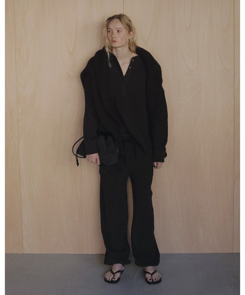 anuke（アンヌーク）の「Waffle Loose Henleytops（Tシャツ/カットソー・レディース・オートミール/ブラウン・FREE）」の13枚目の写真