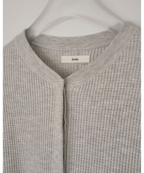 anuke（アンヌーク）の「Waffle Loose Henleytops（Tシャツ/カットソー・レディース・オートミール/ブラウン・FREE）」の15枚目の写真