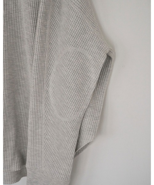 anuke（アンヌーク）の「Waffle Loose Henleytops（Tシャツ/カットソー・レディース・オートミール/ブラウン・FREE）」の16枚目の写真