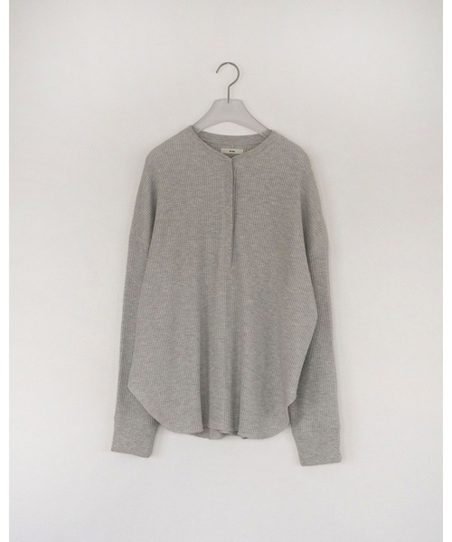 anuke（アンヌーク）の「Waffle Loose Henleytops（Tシャツ/カットソー・レディース・オートミール/ブラウン・FREE）」の18枚目の写真