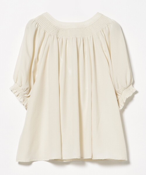 BEAMS HEART（ビームスハート）の「2WAY シャーリング リボンブラウス（シャツ/ブラウス・レディース・ブラック/ブルー/ホワイト・FREE）」の20枚目の写真