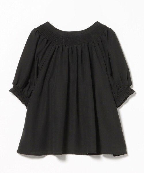 BEAMS HEART（ビームスハート）の「2WAY シャーリング リボンブラウス（シャツ/ブラウス・レディース・ブラック/ブルー/ホワイト・FREE）」の17枚目の写真