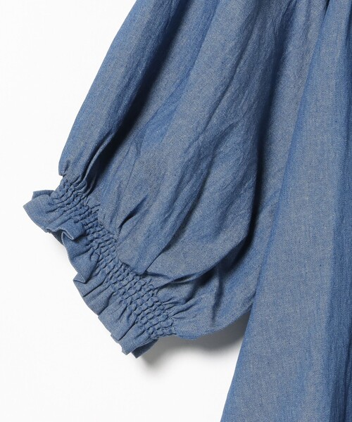 BEAMS HEART（ビームスハート）の「2WAY シャーリング リボンブラウス（シャツ/ブラウス・レディース・ブラック/ブルー/ホワイト・FREE）」の13枚目の写真