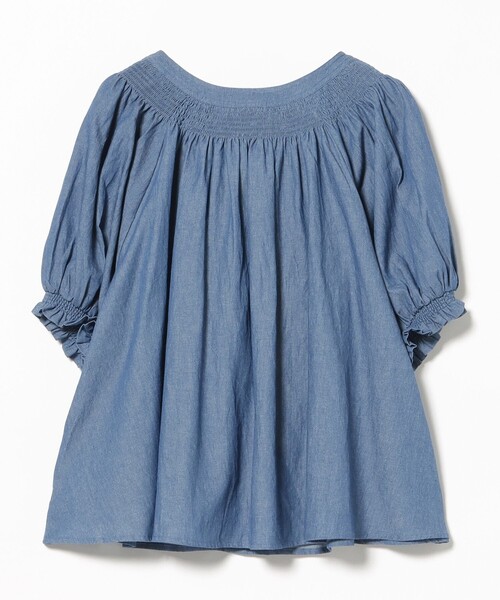 BEAMS HEART（ビームスハート）の「2WAY シャーリング リボンブラウス（シャツ/ブラウス・レディース・ブラック/ブルー/ホワイト・FREE）」の12枚目の写真