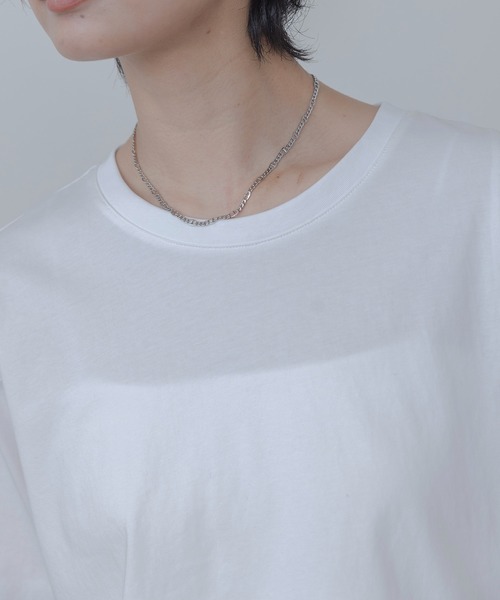 Eimee Law（エイミーロウ）の「配色ステッチレイヤードトップス（Tシャツ/カットソー・レディース・オフホワイト/ブラック・FREE）」の22枚目の写真