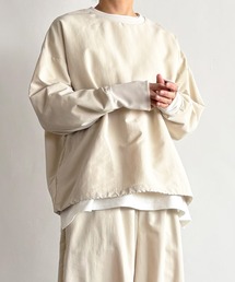 HARVESTY | HARVESTY / ハーベスティ PULLOVER NYLON TUSSAH ナイロンタッサー プルオーバー カットソー(Tシャツ/カットソー)