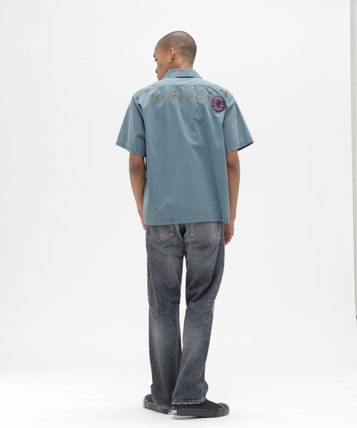 AVIREX（アヴィレックス）の「《A.A.R.C》FADED PATCHED S/S ZIP WORK SHIRT / フェイド パッチ ジップ ワークシャツ / AVIREX / アヴィレックス（シャツ/ブラウス・メンズ・ブルーグレー/サンドベージュ/チャコール/レッド・XX-LARGE/X-LARGE/LARGE/MEDIUM）」の8枚目の写真