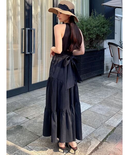 RESEXXY（リゼクシー）の「バストオープンティアードワンピース（ワンピース・レディース・ホワイト/ブラック/その他1/イエロー・FREE）」の3枚目の写真