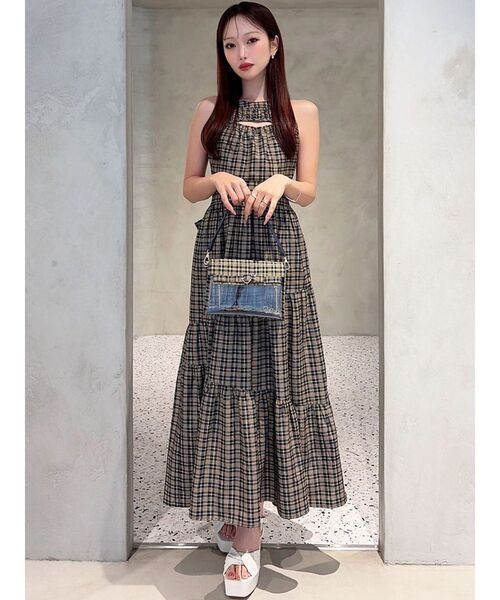 RESEXXY（リゼクシー）の「バストオープンティアードワンピース（ワンピース・レディース・ホワイト/ブラック/その他1/イエロー・FREE）」の20枚目の写真