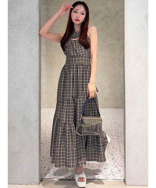 RESEXXY（リゼクシー）の「バストオープンティアードワンピース（ワンピース・レディース・ホワイト/ブラック/その他1/イエロー・FREE）」の19枚目の写真