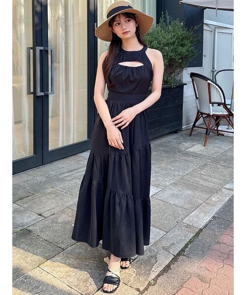 RESEXXY（リゼクシー）の「バストオープンティアードワンピース（ワンピース・レディース・ホワイト/ブラック/その他1/イエロー・FREE）」の15枚目の写真