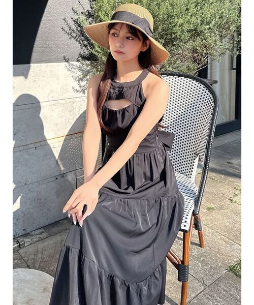 RESEXXY（リゼクシー）の「バストオープンティアードワンピース（ワンピース・レディース・ホワイト/ブラック/その他1/イエロー・FREE）」の13枚目の写真