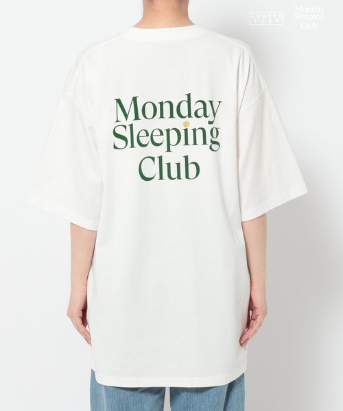 LOWRYS FARM(ローリーズファーム)の「Monday Sleeping Club プ リントSST 661563(Tシャツ/カットソー・レディース・ネイビー/ホワイト/ブルー・LARGE/MEDIUM)」の17枚目の写真