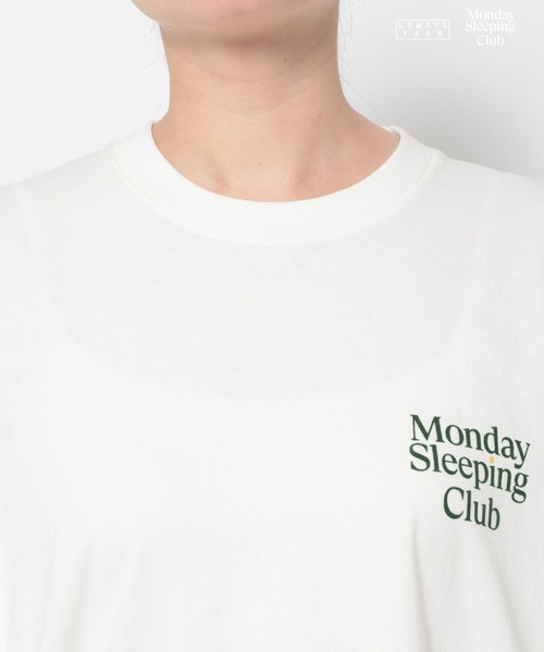 LOWRYS FARM(ローリーズファーム)の「Monday Sleeping Club プ リントSST 661563(Tシャツ/カットソー・レディース・ネイビー/ホワイト/ブルー・LARGE/MEDIUM)」の18枚目の写真