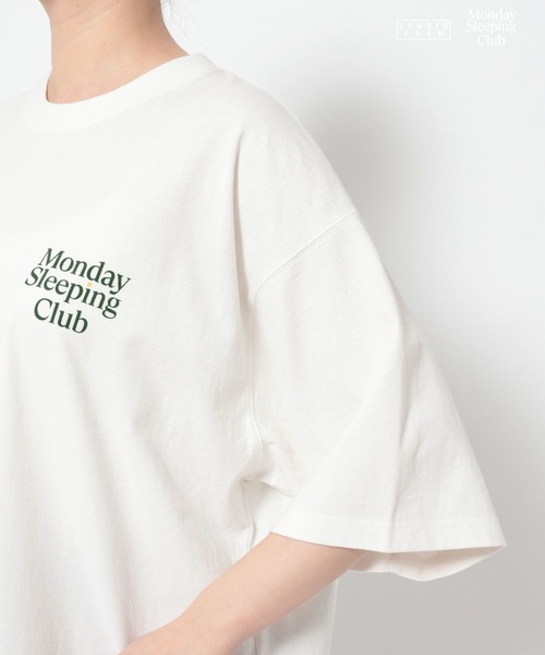 LOWRYS FARM(ローリーズファーム)の「Monday Sleeping Club プ リントSST 661563(Tシャツ/カットソー・レディース・ネイビー/ホワイト/ブルー・LARGE/MEDIUM)」の19枚目の写真