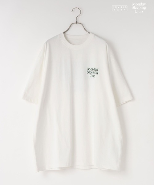 LOWRYS FARM(ローリーズファーム)の「Monday Sleeping Club プ リントSST 661563(Tシャツ/カットソー・レディース・ネイビー/ホワイト/ブルー・LARGE/MEDIUM)」の22枚目の写真