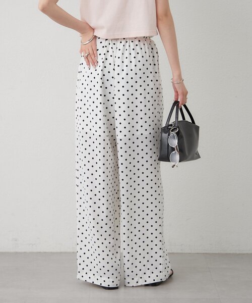 mystic（ミスティック）の「ドットWベルトパンツ（その他パンツ・レディース・ブラック/オフホワイト・1/2/0）」の7枚目の写真