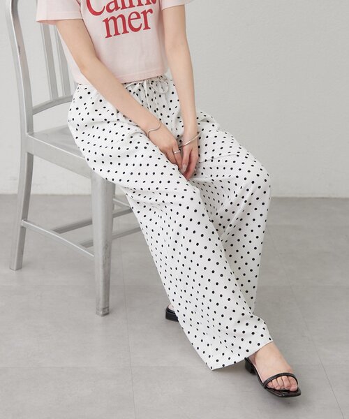 mystic（ミスティック）の「ドットWベルトパンツ（その他パンツ・レディース・ブラック/オフホワイト・1/2/0）」の8枚目の写真