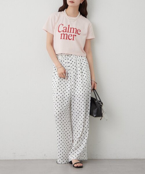 mystic（ミスティック）の「ドットWベルトパンツ（その他パンツ・レディース・ブラック/オフホワイト・1/2/0）」の9枚目の写真