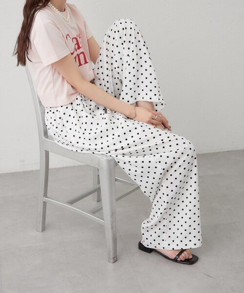 mystic（ミスティック）の「ドットWベルトパンツ（その他パンツ・レディース・ブラック/オフホワイト・1/2/0）」の12枚目の写真