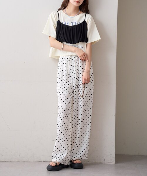 mystic（ミスティック）の「ドットWベルトパンツ（その他パンツ・レディース・ブラック/オフホワイト・1/2/0）」の16枚目の写真