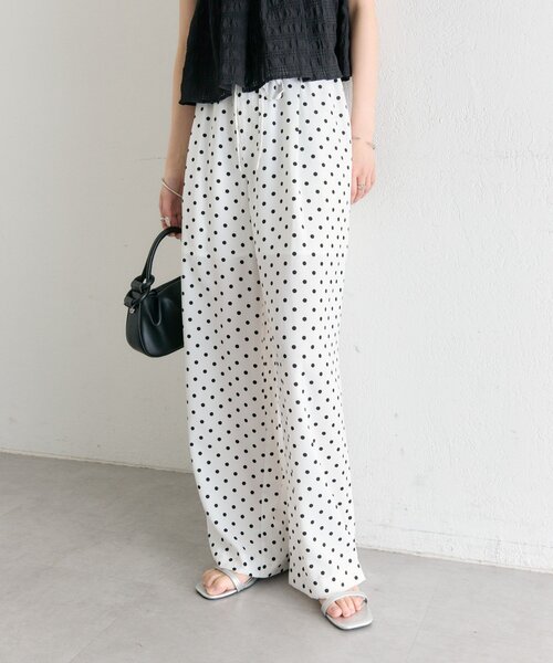 mystic（ミスティック）の「ドットWベルトパンツ（その他パンツ・レディース・ブラック/オフホワイト・1/2/0）」の18枚目の写真