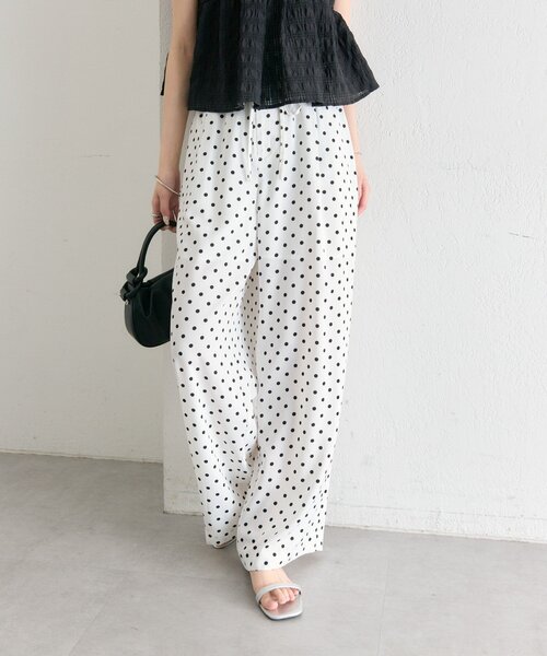 mystic（ミスティック）の「ドットWベルトパンツ（その他パンツ・レディース・ブラック/オフホワイト・1/2/0）」の19枚目の写真