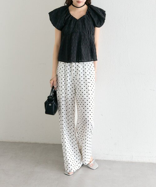 mystic（ミスティック）の「ドットWベルトパンツ（その他パンツ・レディース・ブラック/オフホワイト・1/2/0）」の22枚目の写真