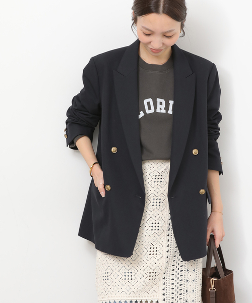 JOURNAL STANDARD relume(ジャーナルスタンダード レリューム)の「《追加》ダブルフロントブレザー(テーラードジャケット・レディース・ネイビー・38/36)」の5枚目の写真